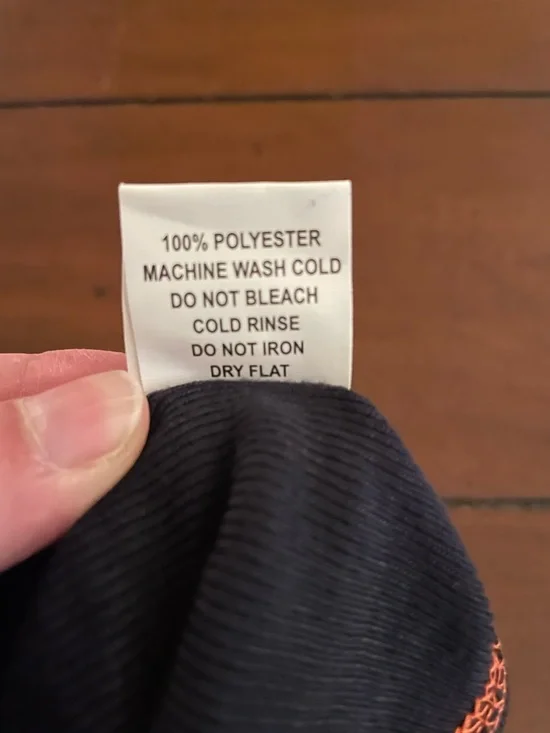 Chicago Bears Navy Blue & Orange Dog Tee Sz Small - Picture 4 of 7